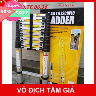 [Sale Giảm Giá] Thang Nhôm Rút Đơn 3.8M