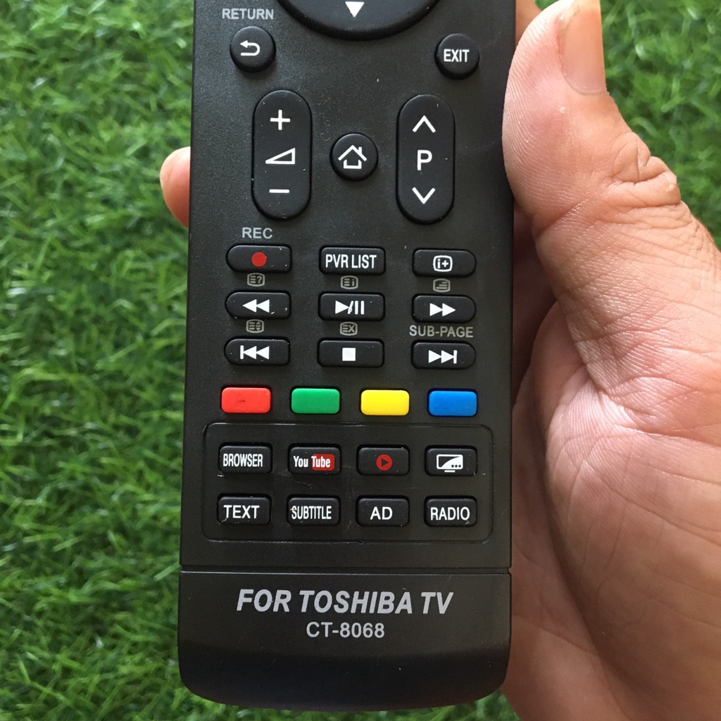 Điều khiển tivi toshiba CT-8068 loại dài to có internet có nút youtube,Remote dùng cho tivi toshiba CT-8068 loại dài
