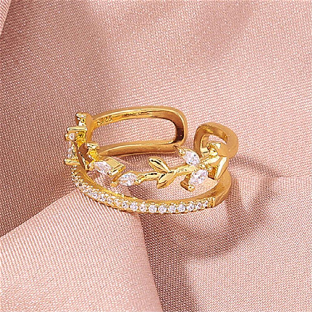 Nhẫn Cưới Thiết Kế Hở Độc Đáo Sang Trọng|Nhẫn Kim Loại Có Thể Điều Chỉnh Kích Cỡ
