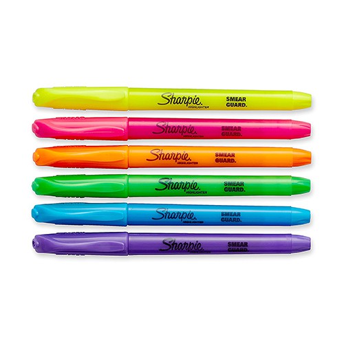 Bút dạ quang nắp đậy ngòi nhỏ Sharpie Pocket Highlighter 2.7mm (Cây lẻ)