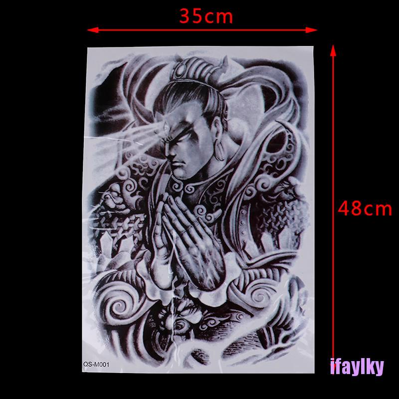 [IFAYL] Huge design full back temporary tattoo large body art waterproof sticker JHDR