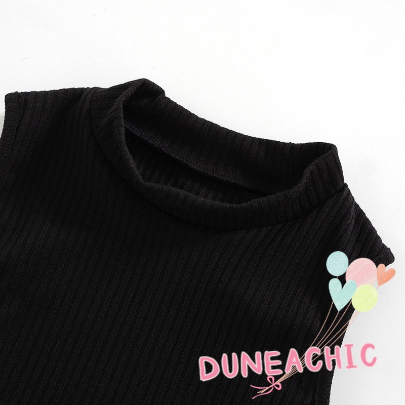 DUNEA Áo tanktop hở lưng màu trơn gợi cảm cho nữ