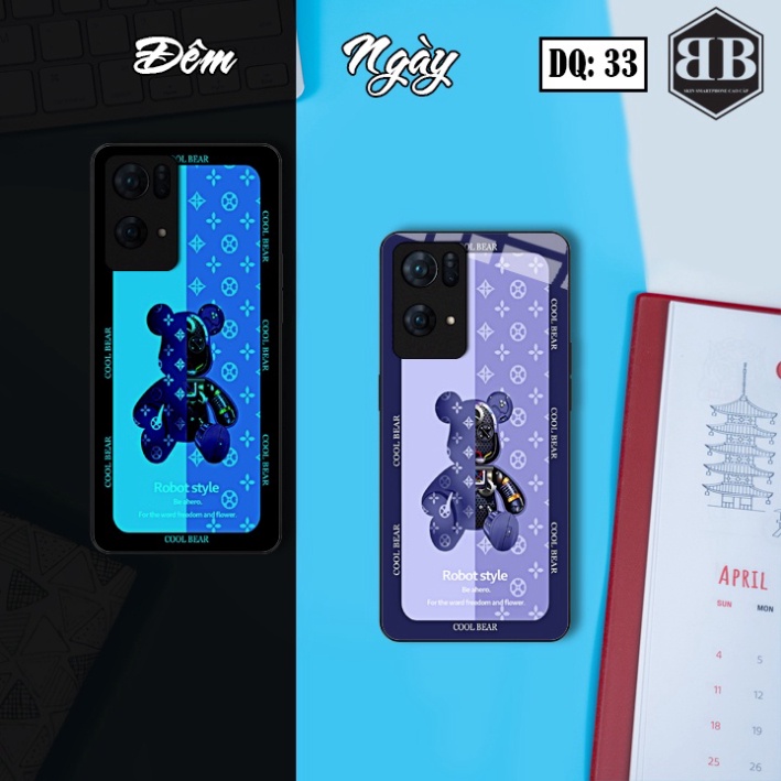 Ốp lưng kính Dạ Quang RENO 7 PRO 5G phát sáng trong đêm đủ các mẫu hot hit