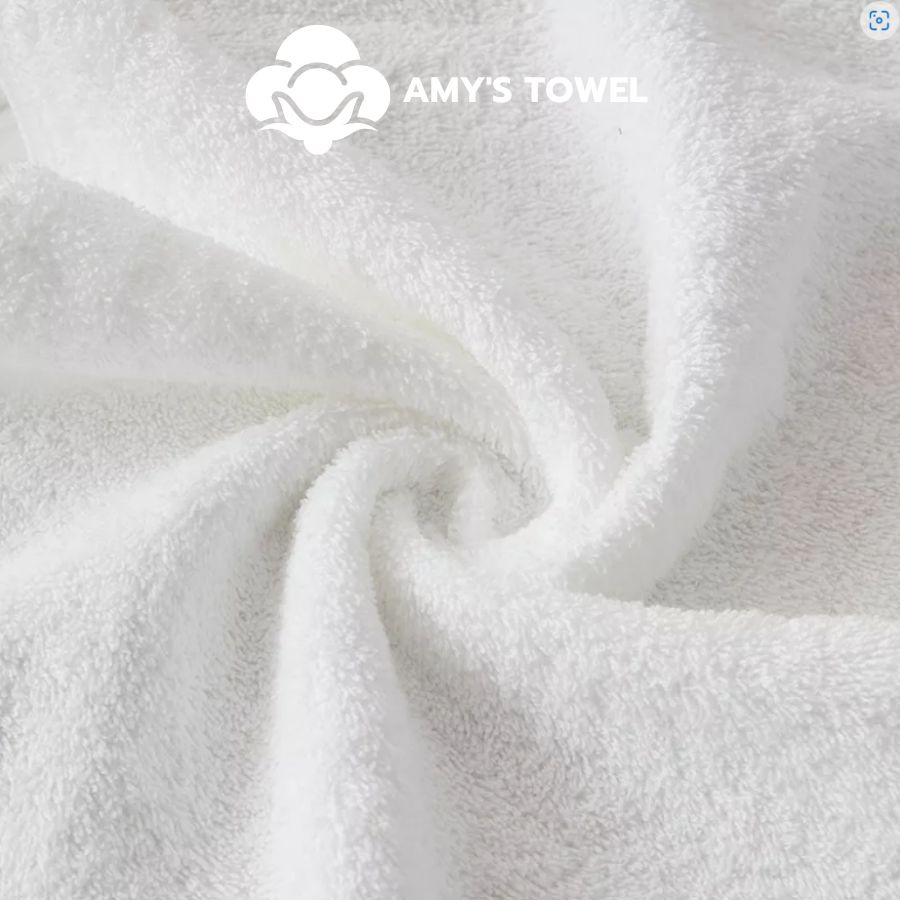 Khăn Mặt Trắng Khách Sạn Spa Kích Thước 30x50cm Cotton Tự Nhiên Cao Cấp Siêu Thấm