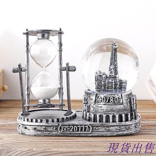 Đồng Hồ Cát Dạng Xoay Hình Tháp Eiffel Độc Đáo