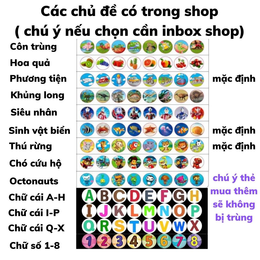 Đèn pin chiếu hình cho bé 24 hình sắc nét nhiều chủ đề động vật đáng yêu