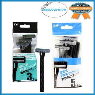 Dao Cạo 2 Lưỡi Kép Kai Razor (Gói 2 Cây - 3 Cây - 5 Cây)
