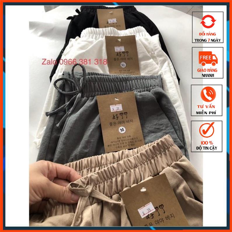 GIẢM 10K ĐƠN 0 ĐỒNG quần baggy đũi nữ , quần đũi dài mã kcs88 tôn chân dài miên man chất liệu đũi xước cao cấp không bai