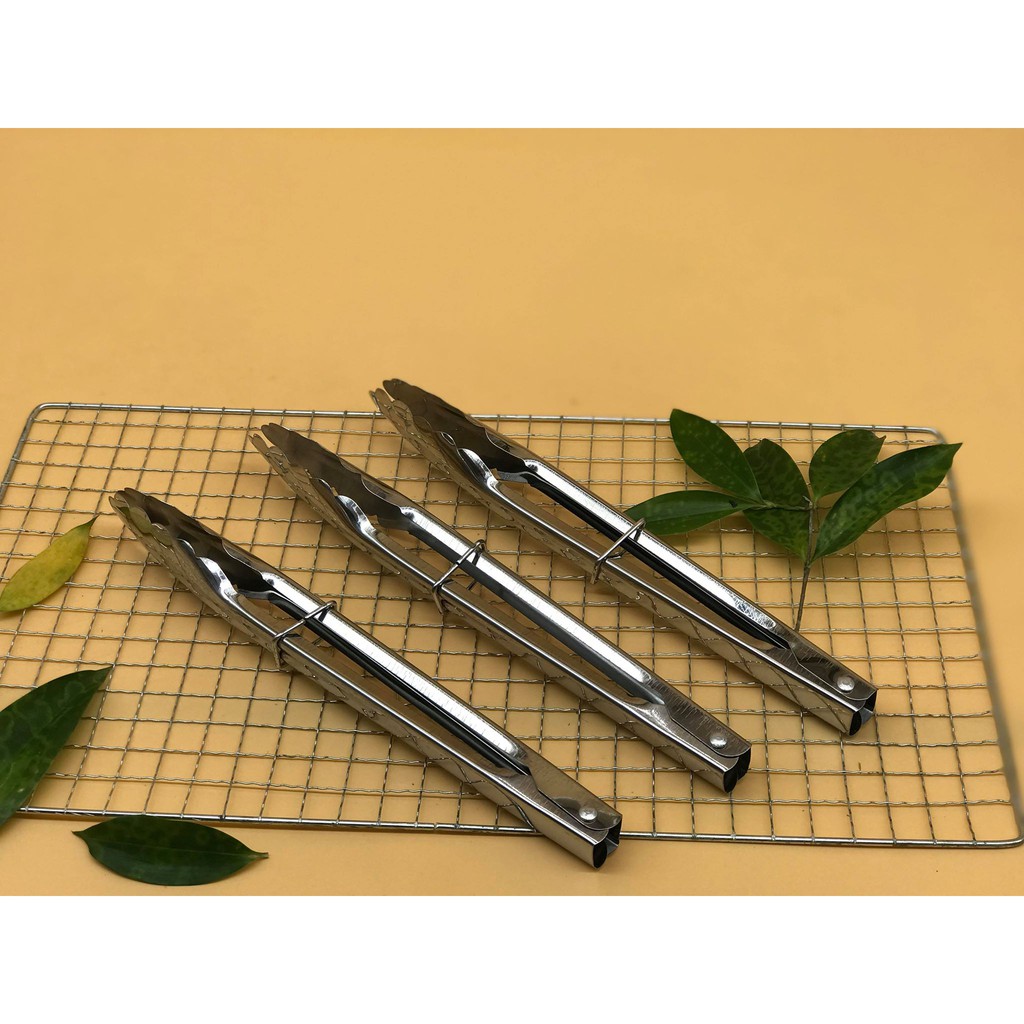 kẹp gắp inox 40cm, giúp gắp đồ nóng lạnh k bị bong tay tiện lợi trong gia đình và hàng quán