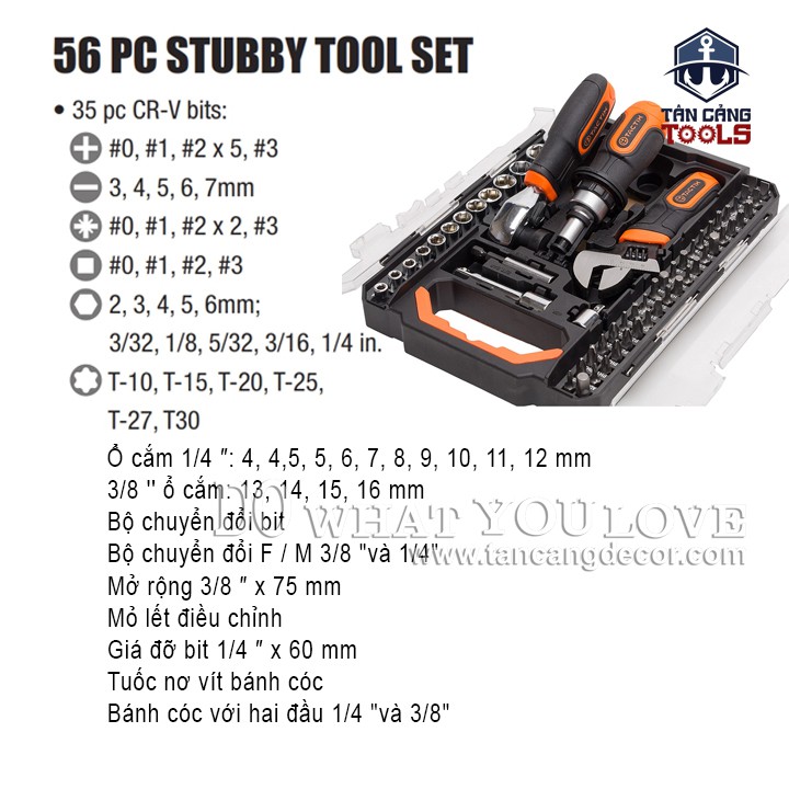 Bộ Dụng Cụ Đa Năng 60 Chi Tiết Tactix 900191