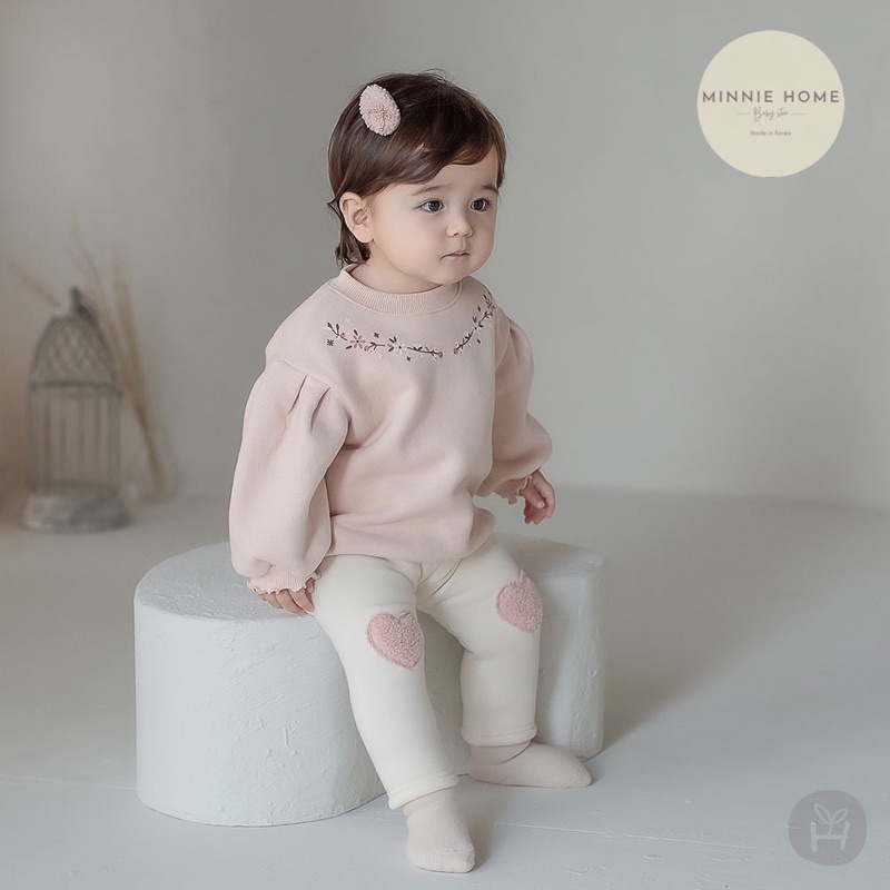 Quần thun dài lót lông bé gái - Happyprince - Made in Korea