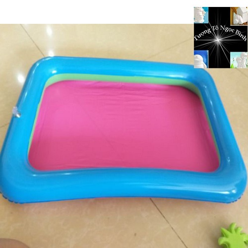 Bể phao 40x60 dành cho trò câu cá hoặc chơi cát động lực♥Được tặng bơm đi kèm♥Giá siêu khuyến mại