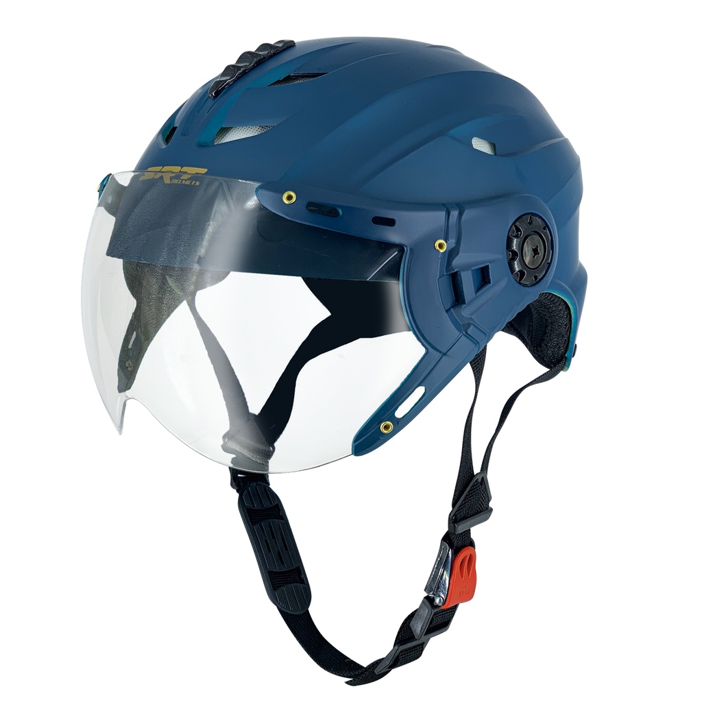 Mũ bảo hiểm nữa đầu có kính SRT A760K có thông gió tự làm mát, nhiều màu