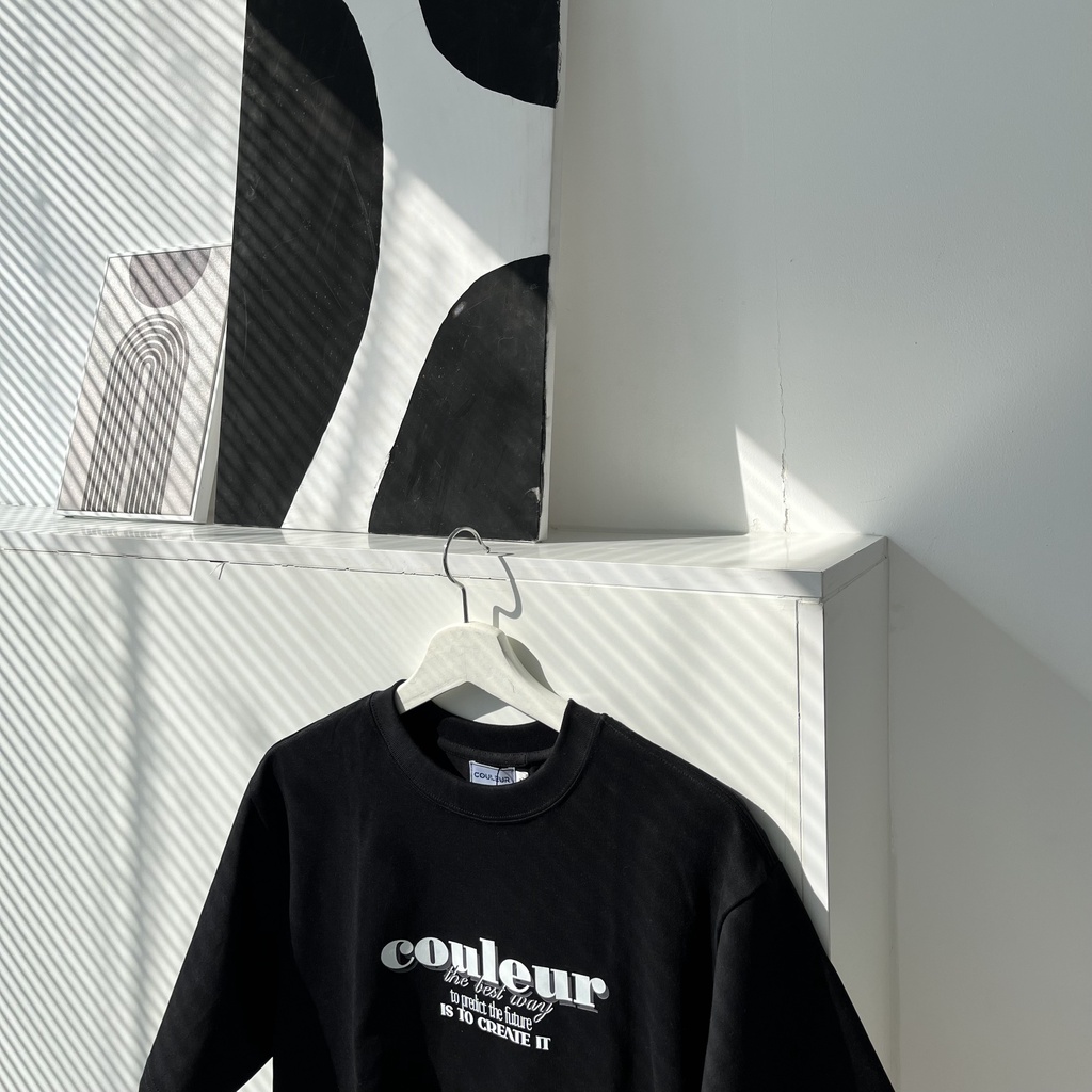 Áo thun đen Basic COULEUR local brand chính hãng 100% cotton - TS05
