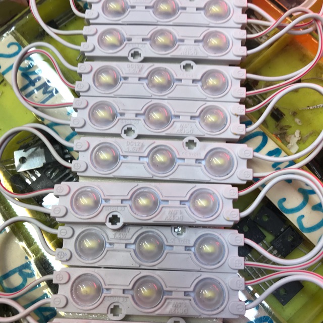1 dây led miếng 3 bóng chịu nước siêu sáng 1,5w( 20 miếng)