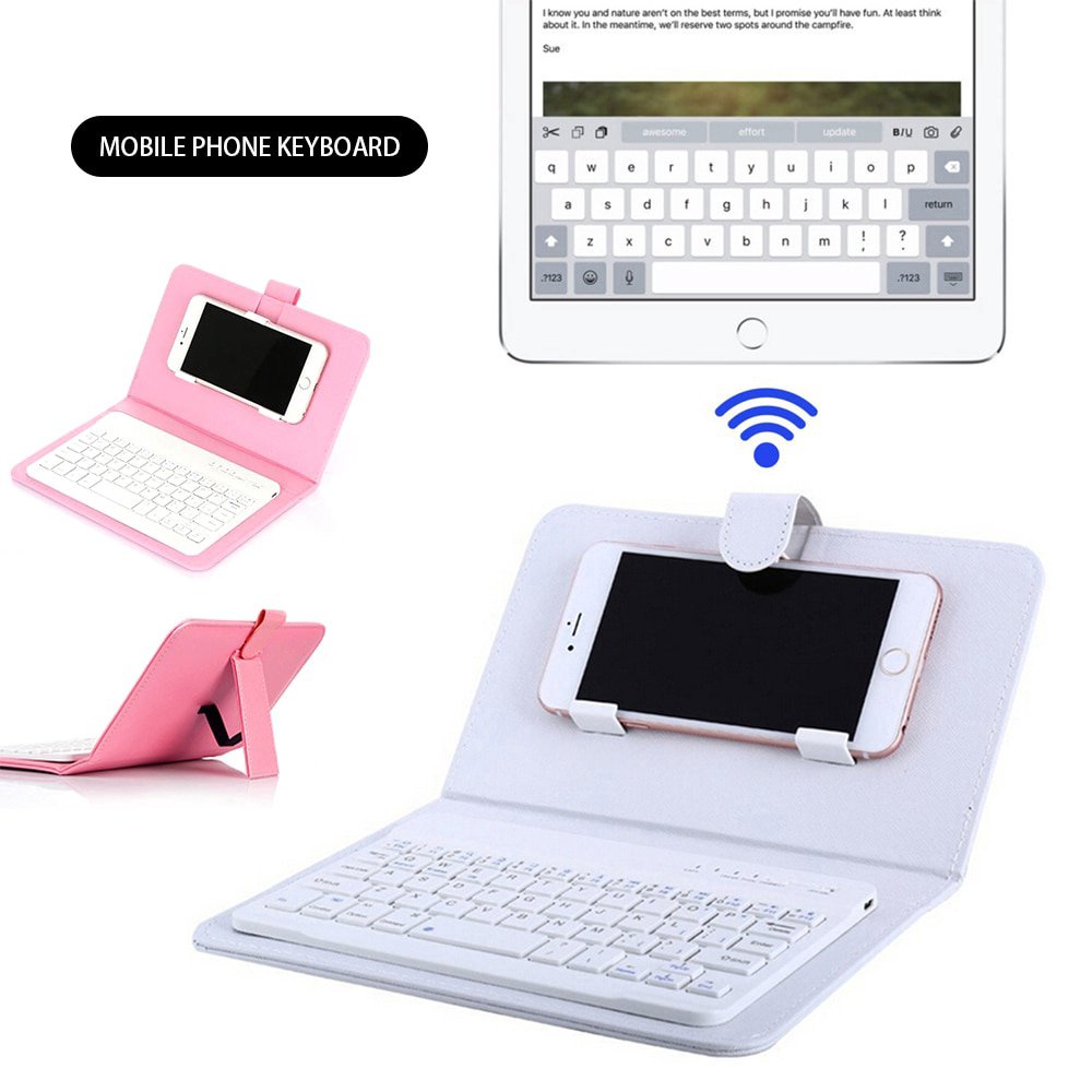 Bao da điện thoại có bàn phím + chuột bluetooth không dây dành cho văn phòng (có bán lẻ)