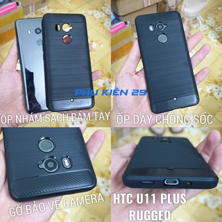 [HTC U11 Plus / U11+/ U11 Eyes] Ốp lưng silicon dẻo chống sốc,chống va đập cao cấp RUGGED