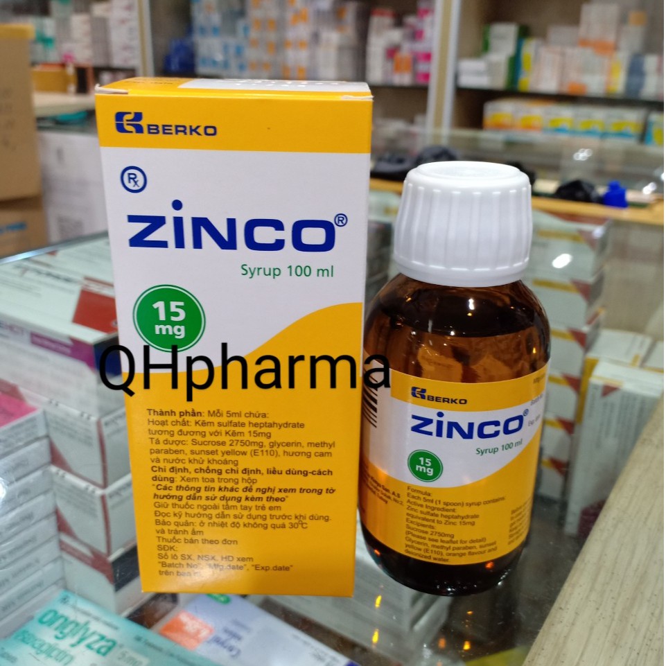 ZINCO siro kẽm giúp bé yêu phát triển toàn diện