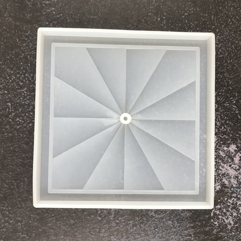 Khuôn Silicone Làm Đồng Hồ Treo Tường Hình Cối Xay Gió