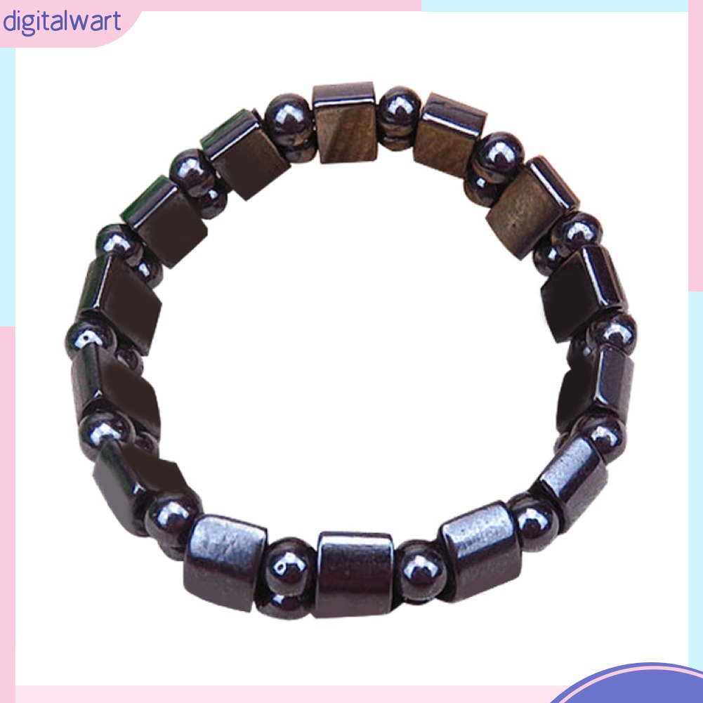 Vòng Tay Chuỗi Hạt Đá Hematite Nhân Tạo Thời Trang Unisex