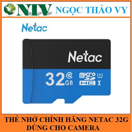 Thẻ nhớ Netac 32G U1 Micro SDHC dùng cho camera Yoosee