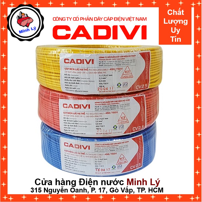 Cuộn 100m Dây Điện Đôi 1.5 Mềm CADIVI Vcmd 2X1.5 mm Cao Cấp