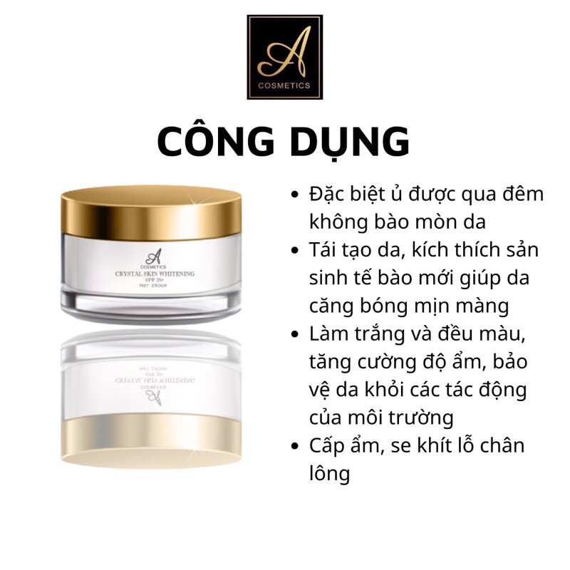 Ủ trắng da tinh thể nước A Cosmetics ( Crystal Skin Whitening Spf 25+ ) [ Chính Hãng ] | BigBuy360 - bigbuy360.vn