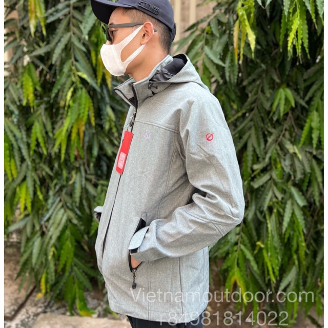 Áo khoác nam The North Face Softshell chính hãng Áo gió nam có nón chất liệu Gore tex chống thấm nước độ bền cực tốt