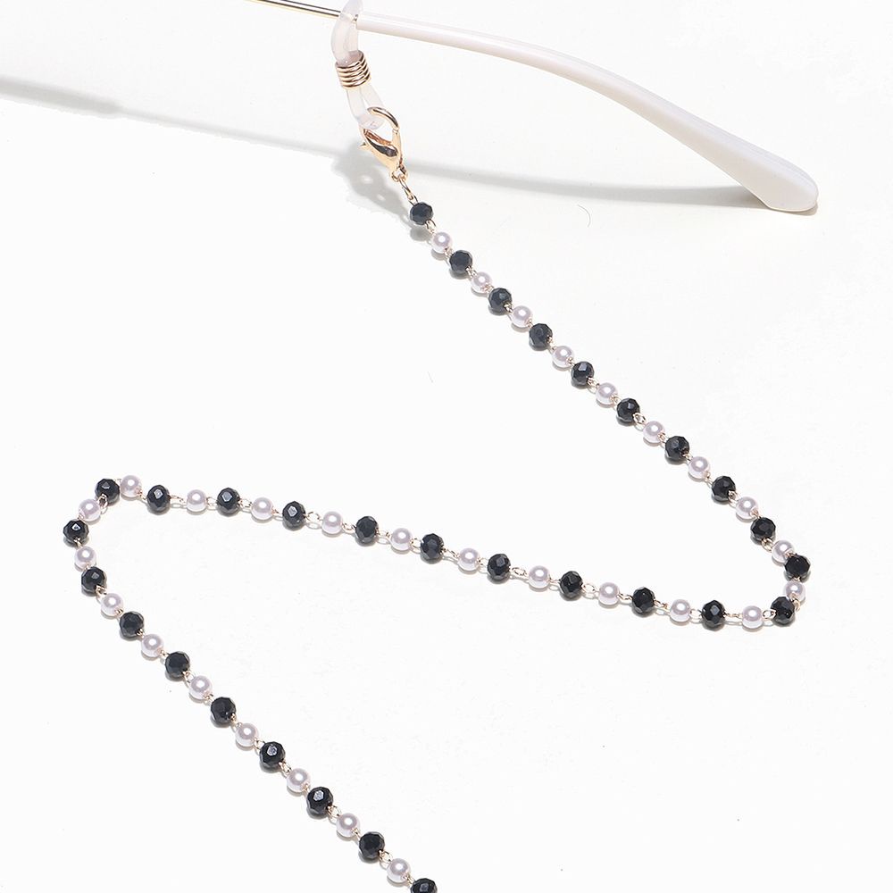 Dây Đeo Mắt Kính Chống Thất Lạc Bằng Hợp Kim Đính Hạt Ngọc Trai Đơn Giản Bảo Vệ Cho Bé