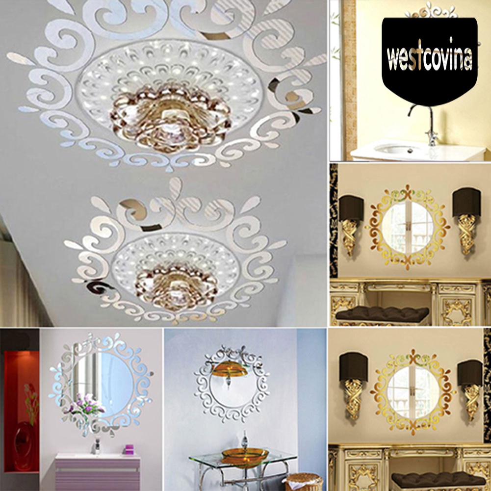 [Hot]☀ Đèn Led 3D Dán Tường Hiệu Ứng Gương Trang Trí Nhà Ở / Văn Phòng