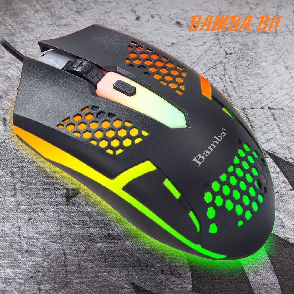 Chuột gaming có dây B11 Led RGB siêu đẹp - Mouse B11 có Led RGB