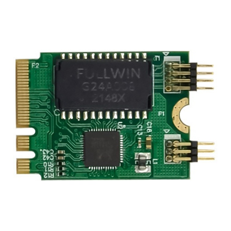Card mạng PCIE mini M.2 A+E to RTL8111F Gigabit 1 cổng RJ45