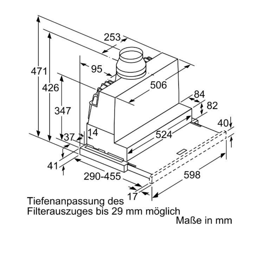 Máy hút mùi âm tủ Bosch DFR067A50 Serie 4