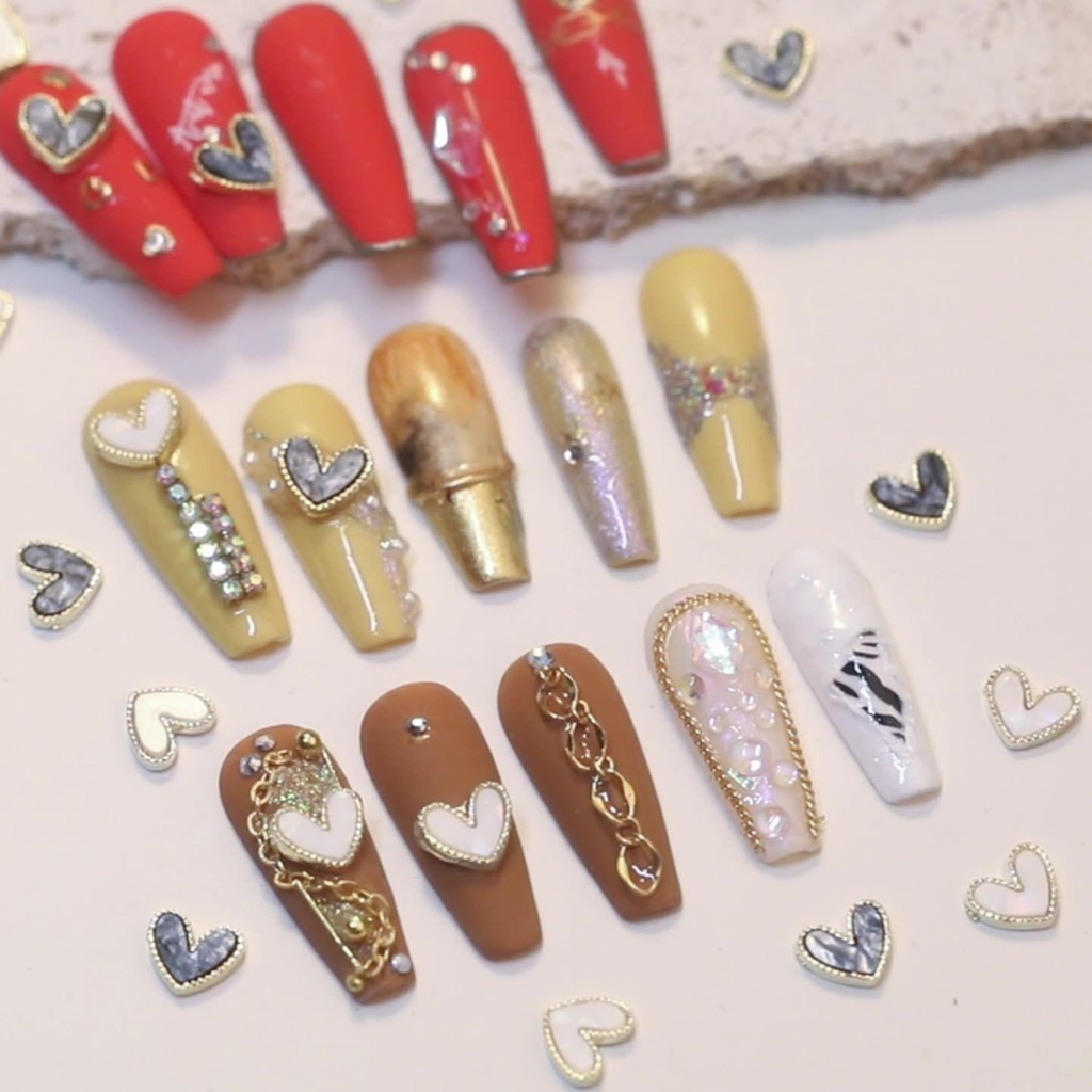 Bộ Phụ Kiện Trang Trí Móng Tay 3D Bằng Hợp Kim Sang Trọng