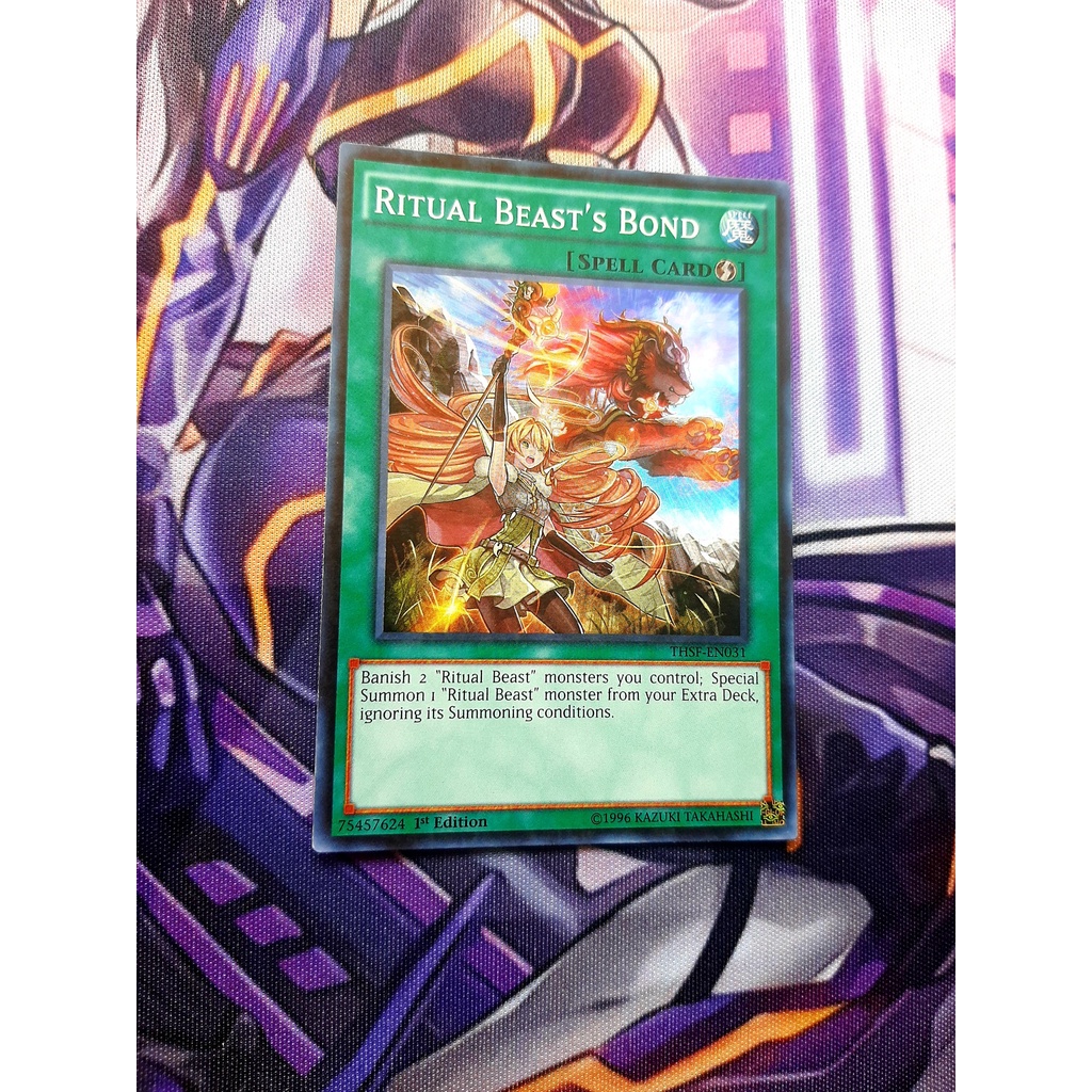 Thẻ Bài Yugioh Spell Ritual Beast's Bond - THSF-EN031 - Super Rare