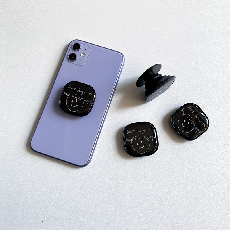 [Mã 2404EL10K giảm 10K đơn 20K] Chống điện thoại Popsocket in bóng khổ vuông iring pop up họa tiết đáng yêu