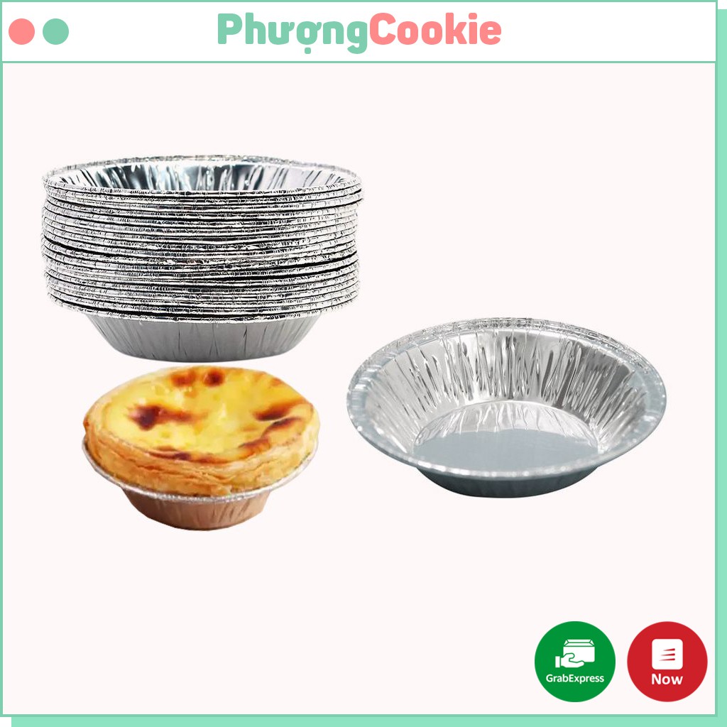 Khuôn tart nhôm dùng 1 lần - 5 cái