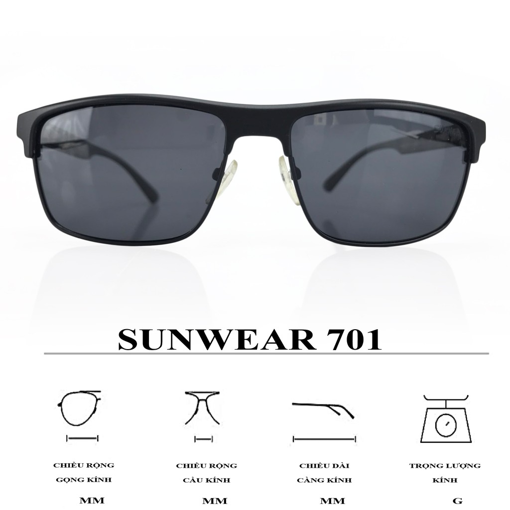 Kính Mát SUNWEAR Ouress 701 Thời Trang Bảo Vệ Mắt