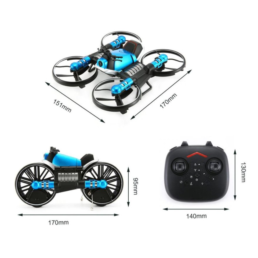 Flycam Moto Lead 2 In 1 - Playcam mini - Plycam camera - Xe Mô Tô Điều Khiển Từ Xa