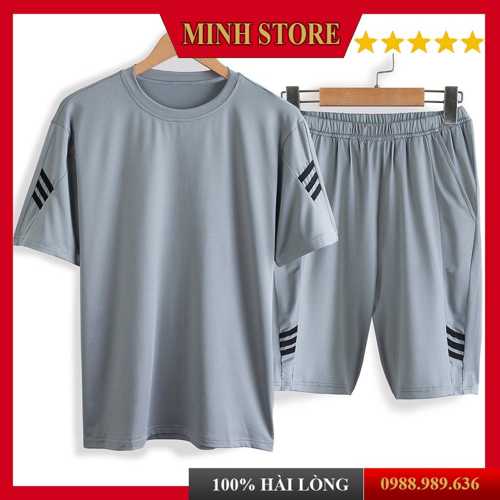 Đồ Bộ thể thao nam thun lạnh Cotton Đồ bộ nam cao cấp thun lạnh thể thao co giãn 4 chiều - MS88