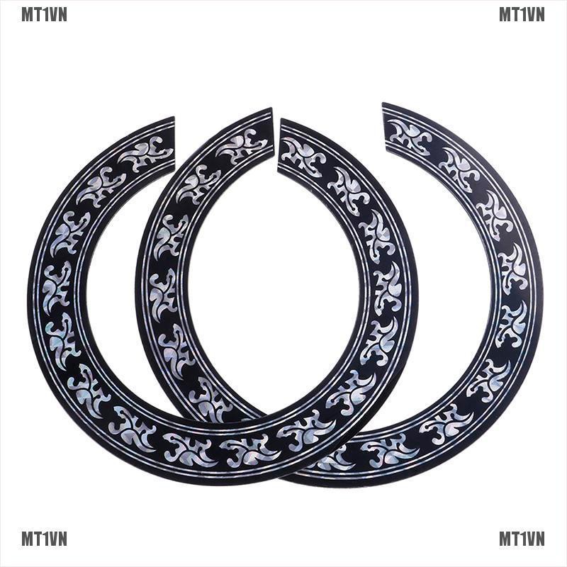 Set 2 miếng dán lỗ thoát âm trang trí đàn guitar tiện dụng