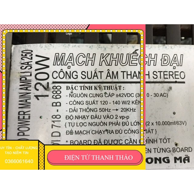 Bo công suất 120W 4 sò