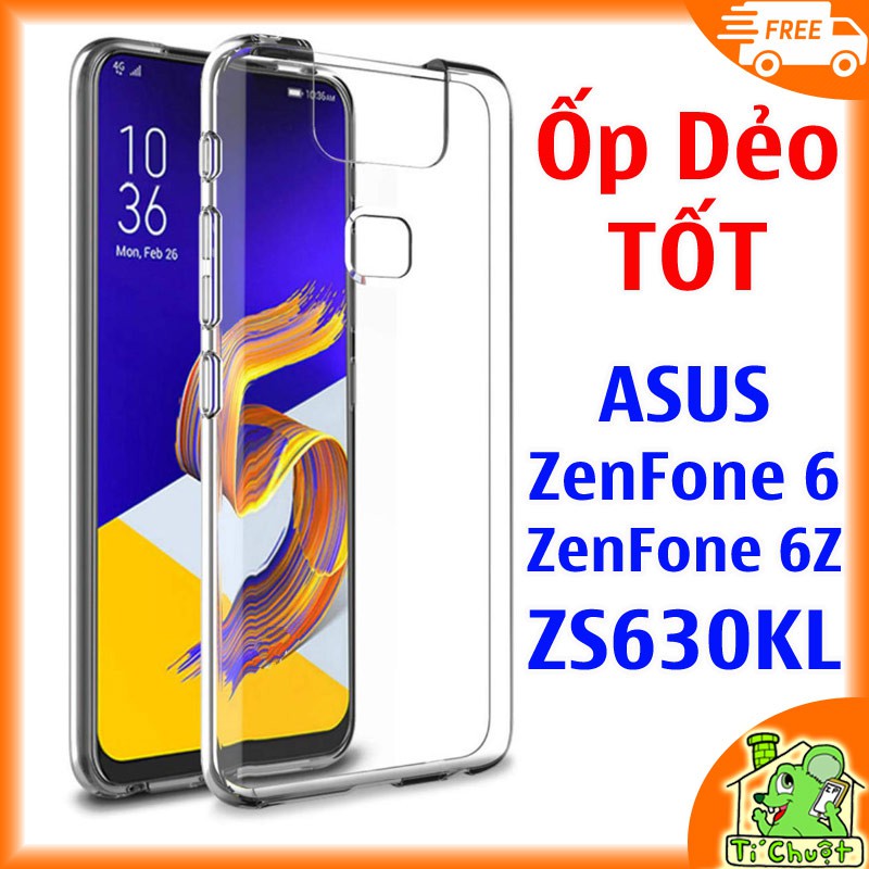 [Loại Tốt] Ốp lưng ASUS ZenFone 6 6Z ZS630KL Silicon Dẻo trong suốt