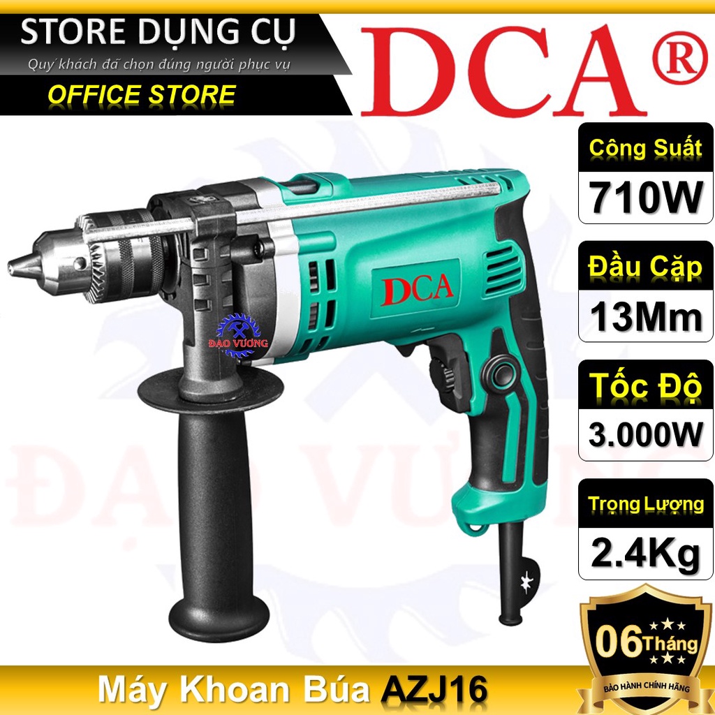 710W Máy Khoan Búa 13mm DCA AZJ16