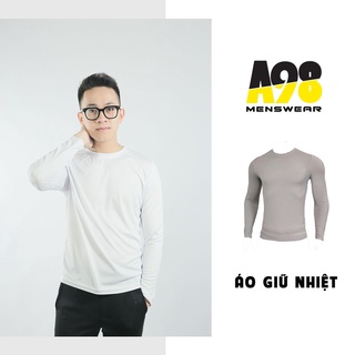 Áo thun tay dài A98 Áo giữ nhiệt cổ tròn dáng body thể thao nam giữ ấm cực tốt