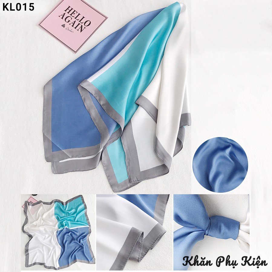Khăn bandana quấn làm áo Blackpink cao cấp 70 70x70cm turban lụa vuông quàng cổ quấn tóc nữ đẹp