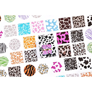 Hộp 46 stickers da vằn