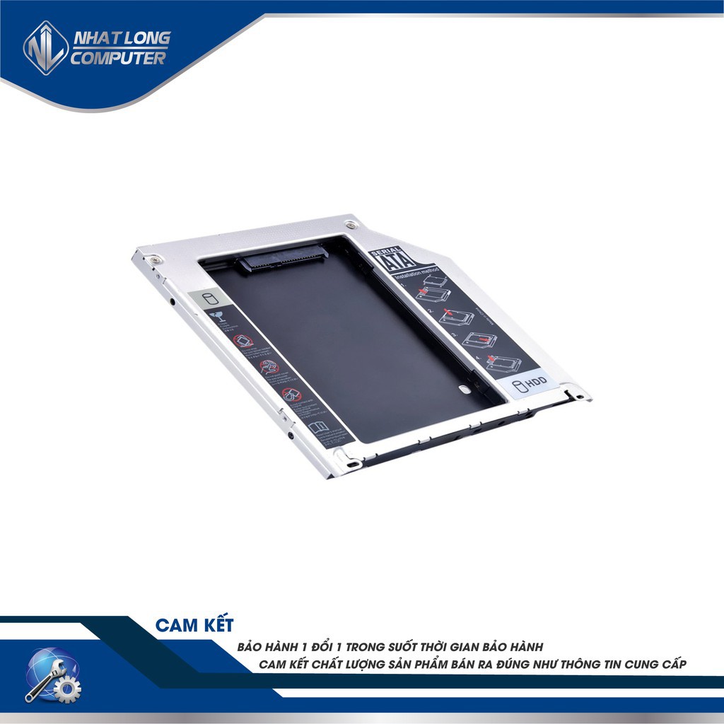 Khay ổ cứng Laptop CADDY BAY 2.5inch, 9.5mm