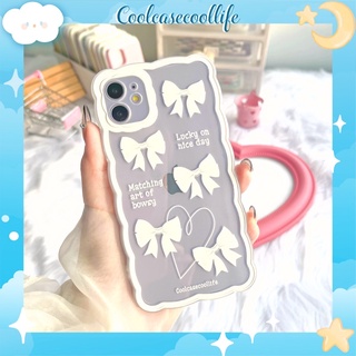 Ốp viền gợn sóng CHỐNG SỐC toàn máy - mẫu Nơ trắng Lucky Bows ốp iphone/case 11/12promax/13promax