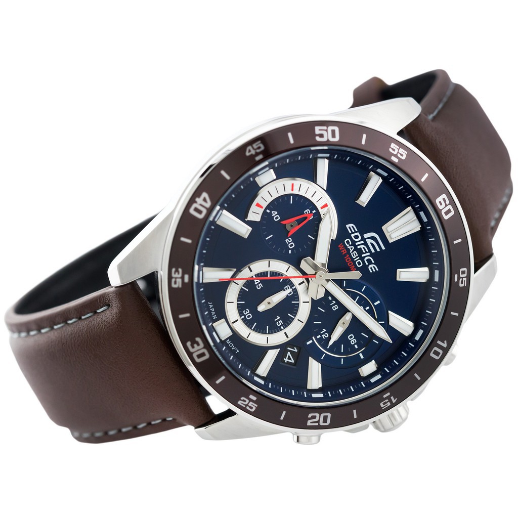Đồng hồ nam Casio Edifice EFV-570L-2AVUDF dây da Chính Hãng